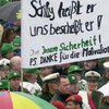 Немецкие полицейские вышли на митинг протеста