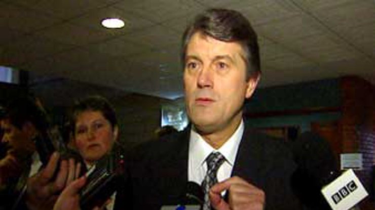 Ющенко посмотрел на создание парламентского большинства с оптимизмом