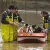 "Большая вода" стремительно затапливает центральные улицы чешского города Усти-над-Лабем