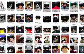 В России на фотографии людей массово пририсовывают шлемы в поддержку бомбежек в Сирии