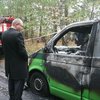 Инкассаторов "Приватбанка" сожгли в авто под Черниговом (фото)