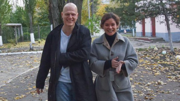 Мария Гайдар пришла на выборы с мужем. Фото: Максим Войтенко