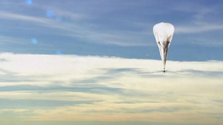 Google создает покрытие с помощью воздушных шаров. Фото: Project Loon