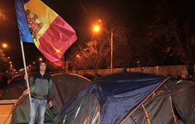 В столице Молдовы протестующие перекрыли улицы