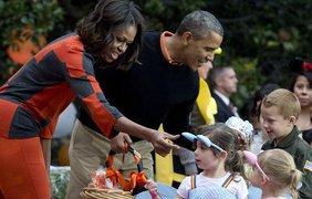 Дети отмечают Halloween в Белом  Белом доме