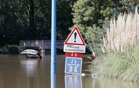 Сильное наводнение во Франции