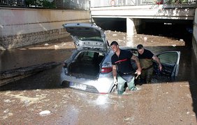 Сильное наводнение во Франции
