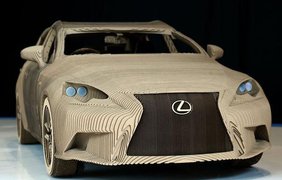 Lexus создала авто из картона