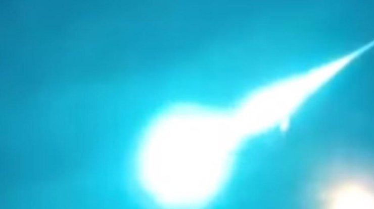 Зеленое НЛО в Забайкалье. Кадр из видео