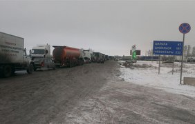 Российские трассы заблокированы. Фото @ulpressa 