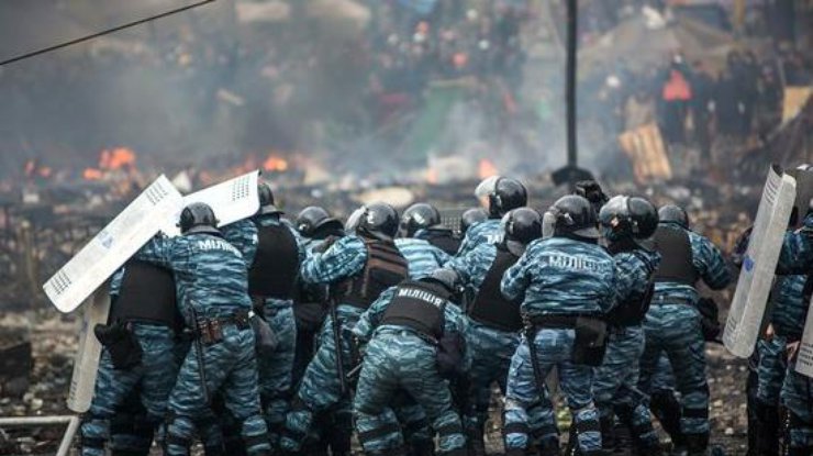 Спецрота "Беркута" во время событий на Майдане