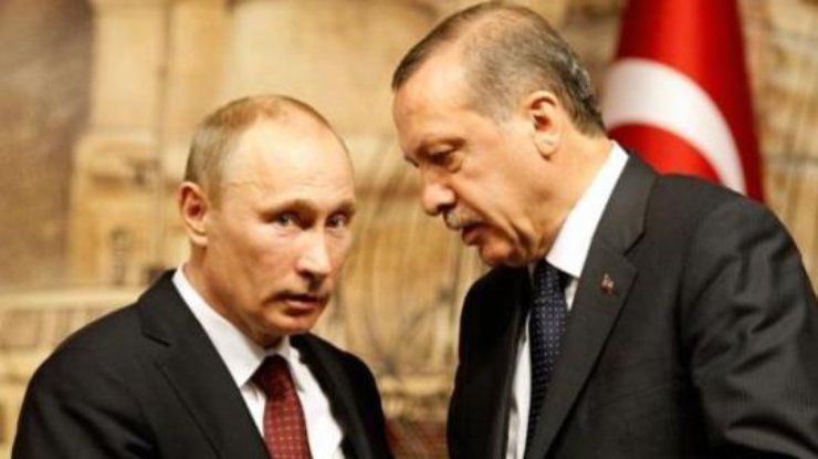 президент Турции Эрдоган и президент России Путин