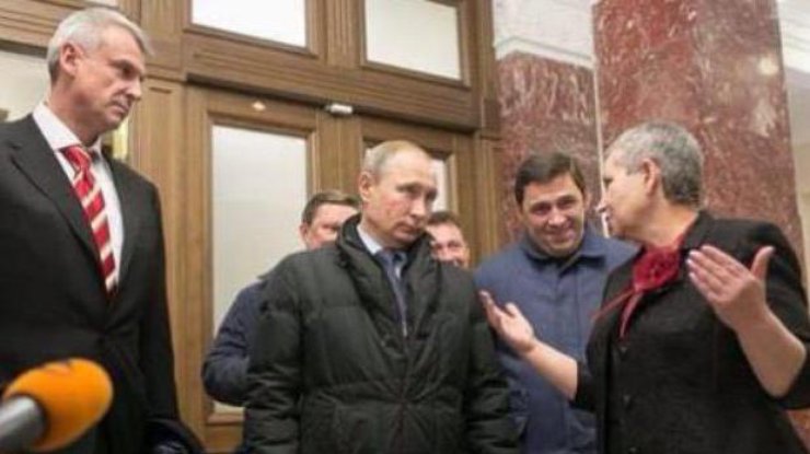 Путина назвали кретином из-за спрятанного пальца
