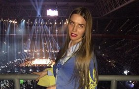 Кличко - Фьюри: болельщики поддерживают Владимира флагами Украины