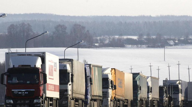 Россия заблокировала грузовики Турции на границе Украины. Фото из архива