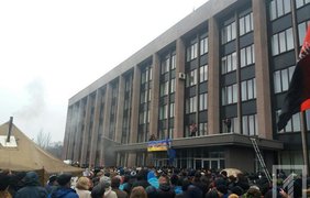 Акция протеста в Кривом Роге. Фото: 1tv.kr.ua