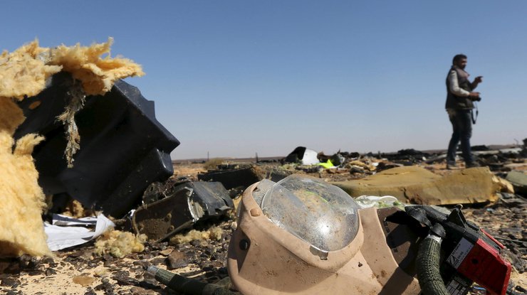 Останки взорвавшегося в Египте российского самолета Airbus А321