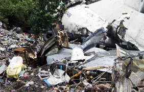 Останки Ан-12, который потерпел крушение в Южном Судане