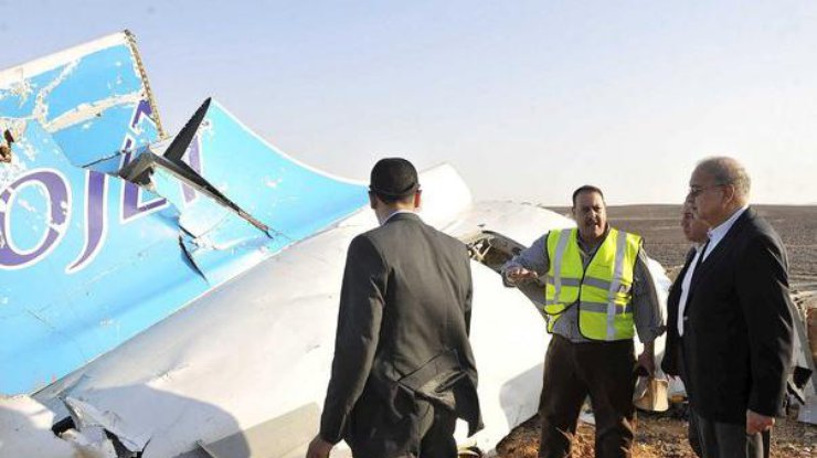 Останки Airbus, который потерпел крушение в Египте