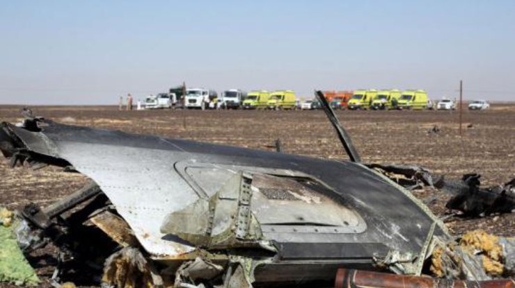 Останки, разбившегося в Египте российского самолета