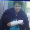 В Киеве участнице митинга сломали руку