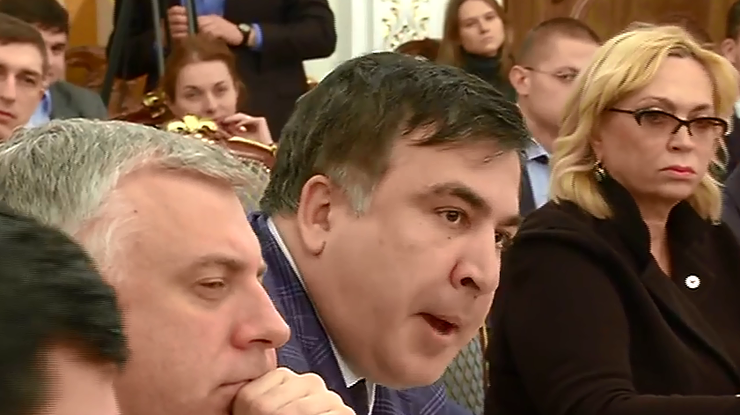 Саакашвили прокомментировал скандальное видео перебранки с Аваковым