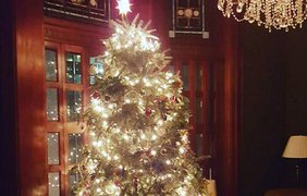 Праздничная елка Джессики Честейн. Instagram/chastain