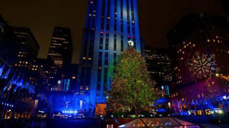 Главная рождественская елка Нью-Йорка