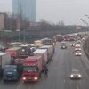 Дальнобойщики начали блокаду Москвы на Ленинградском шоссе (фото)
