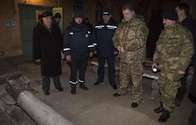 Петр Порошенко в ночь на 11 февраля посетил Краматорск 1