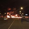 В Москве на шоссе произошел сильный пожар