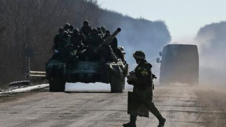 Артиллерия защищает коридор по котором у выходят украинские бойцы