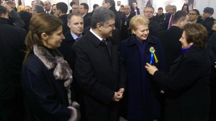 Порошенко с лидерами Европы на Майдане. Фото Святослав Цеголко