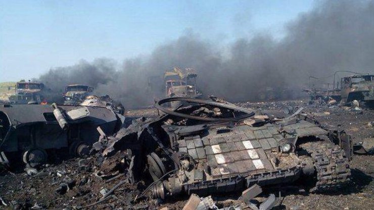 Близ Дебальцево разбили 4 танка террористов