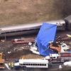 В США при столкновении поезда и грузовика пострадали 55 человек (фото, видео)
