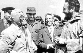 1968. Встреча Никиты Хрущева и Фиделя Кастро.