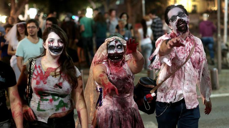 "Парад зомби" в Тель-Авиве