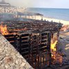 На пляже Одессы сгорело кафе (фото)