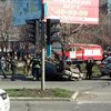 В Мариуполе перевернулся автомобиль с военными (фото)