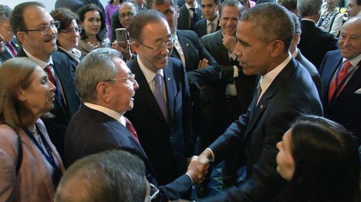 Первая встреча лидеров Кубы и США за 50 лет