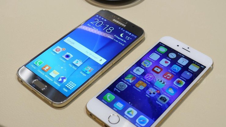 Apple iPhone 6 против Samsung Galaxy S6