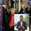 Хилари Клинтон не узнали в закусочной Огайо (видео)