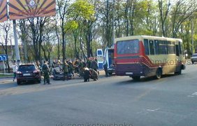 Пьяная авария в Донецке