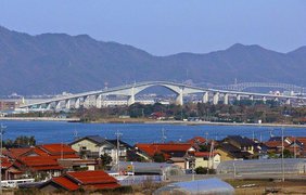 Мост Eshima Ohashi