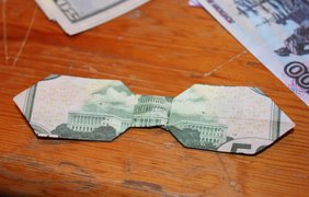 Оригами на 100 долларов