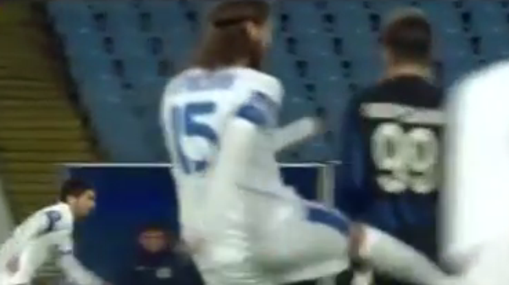 Днепр - Черноморец - 1:0. Видео удаления Чигринского