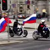 Байкеры Путина заехали в Австрию (видео)