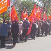 Коммунисты Херсона вышли на митинг, несмотря на запрет (фото)