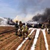 В Испании военный самолет рухнул на завод Coca-Cola (фото, видео)