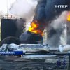 Вогнеборці загасили цистерну на нафтобазі під Києвом